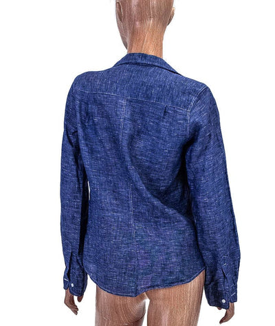 Frank & Eileen Clothing Small Linen Patch Pocket Button Down