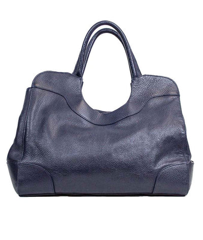 Furla Bags One Size Navy Grained Leather Purse