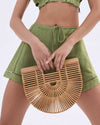 GAIA Bags One Size "Ark Small" Bamboo hand bag