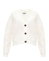 GANNI Clothing Small Ribbed V-Neck Cardigan