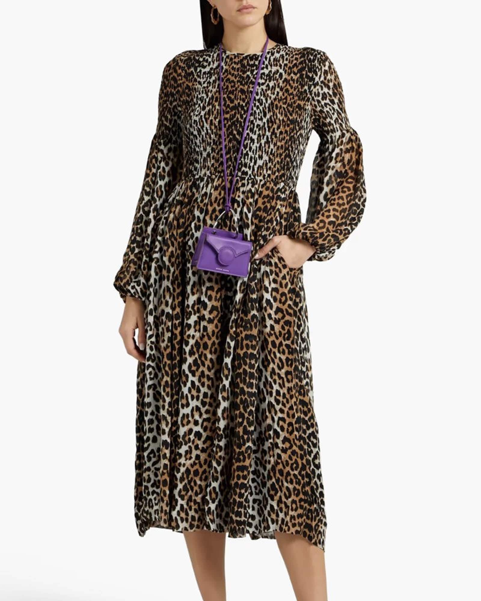 Robe online ganni leopard
