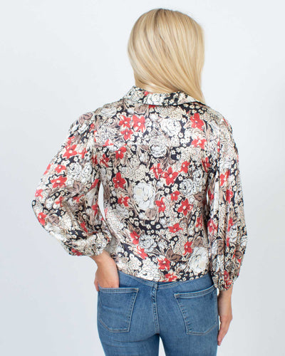 GANNI Clothing XS | US 2 l EU 34 "Cameron" Floral Cropped Blouse