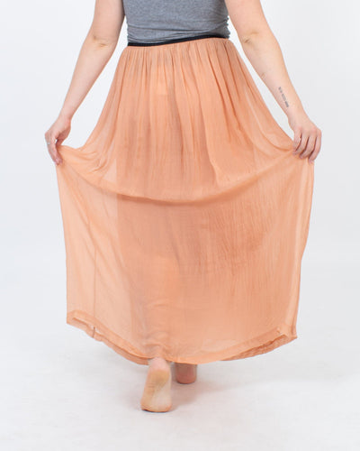 Giada Forte Clothing Large Silk Maxi Skirt