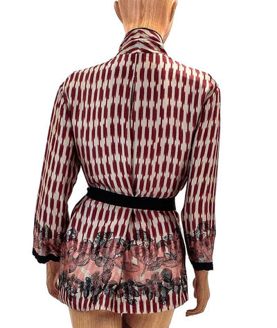 Giada Forte Clothing Medium Silk Belted Blazer