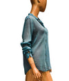 Giada Forte Clothing Small Semi Sheer Long Sleeve Button Down