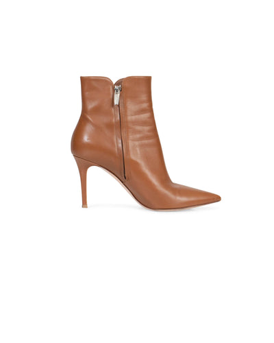 Gianvito Rossi Shoes Medium | US 8.5 Brown "Levy" Ankle Booties