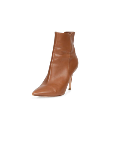 Gianvito Rossi Shoes Medium | US 8.5 Brown "Levy" Ankle Booties