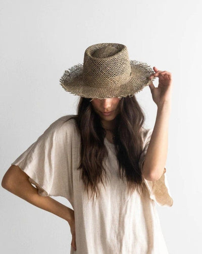 Gigi Pip Accessories Small "Willa Woven Seagrass Rambler"