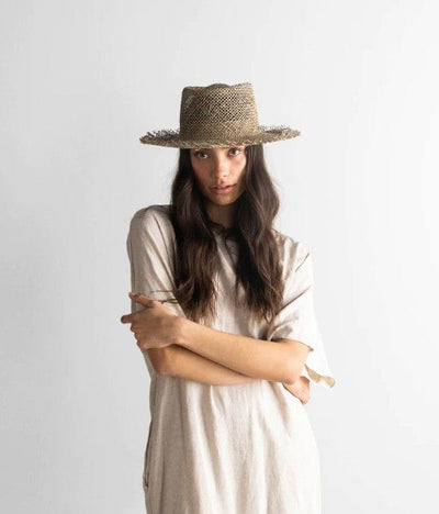 Gigi Pip Accessories Small "Willa Woven Seagrass Rambler"