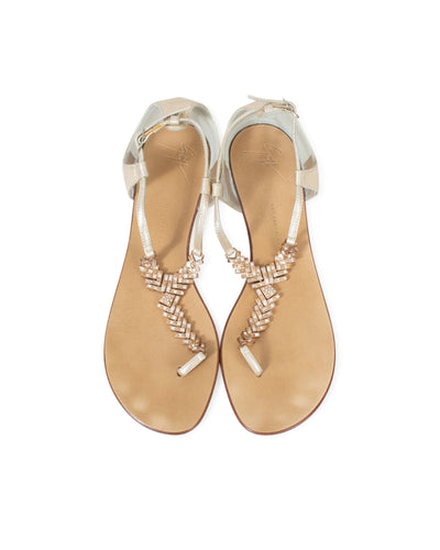 Giuseppe Zanotti Shoes Small | US 7 Metallic T-Strap Sandals