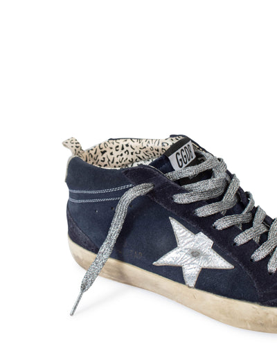 Golden Goose Shoes Large | US 9 Navy "Midstar" Sneakers