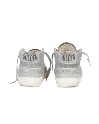 Golden Goose Shoes Medium | 8 Silver Grey Mid Star High Top Sneakers