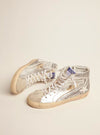 Golden Goose Shoes Medium | US 7 I IT 37 "Silver Glitter Slide" High Top Sneakers