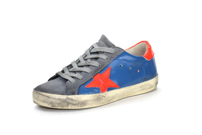 Golden Goose Shoes Small | US 7 I IT 37 Leather Superstar Low-Top in Blue