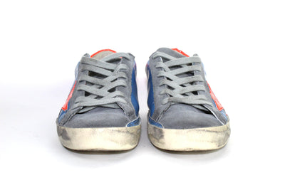Golden Goose Shoes Small | US 7 I IT 37 Leather Superstar Low-Top in Blue