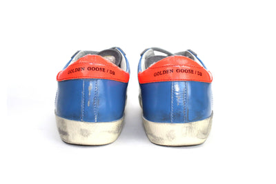 Golden Goose Shoes Small | US 7 I IT 37 Leather Superstar Low-Top in Blue