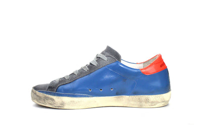 Golden Goose Shoes Small | US 7 I IT 37 Leather Superstar Low-Top in Blue