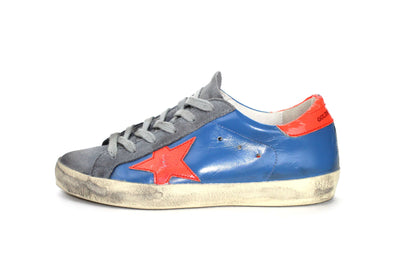 Golden Goose Shoes Small | US 7 I IT 37 Leather Superstar Low-Top in Blue