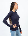 Goldie Clothing XS Ribbed Navy Top