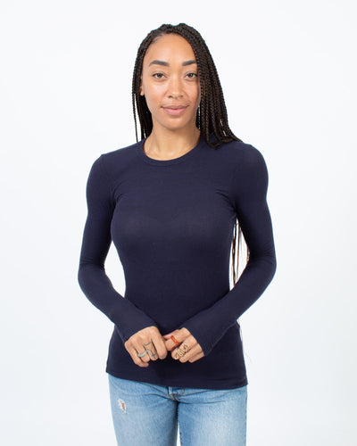Goldie Clothing XS Ribbed Navy Top