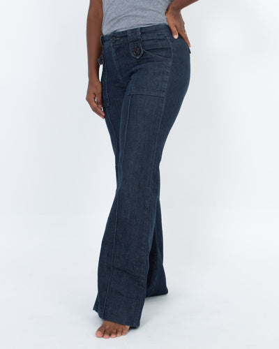 Goldsign Clothing Small | US 27 Patch Pocket Flared Jeans