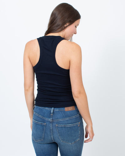Goop G. Label Clothing Small Ribbed Navy Tank Top