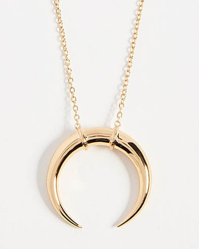 Gorjana Jewelry One Size "Cayne" Crescent Necklace