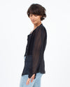 Graham & Spencer Clothing Small Sheer Button Down