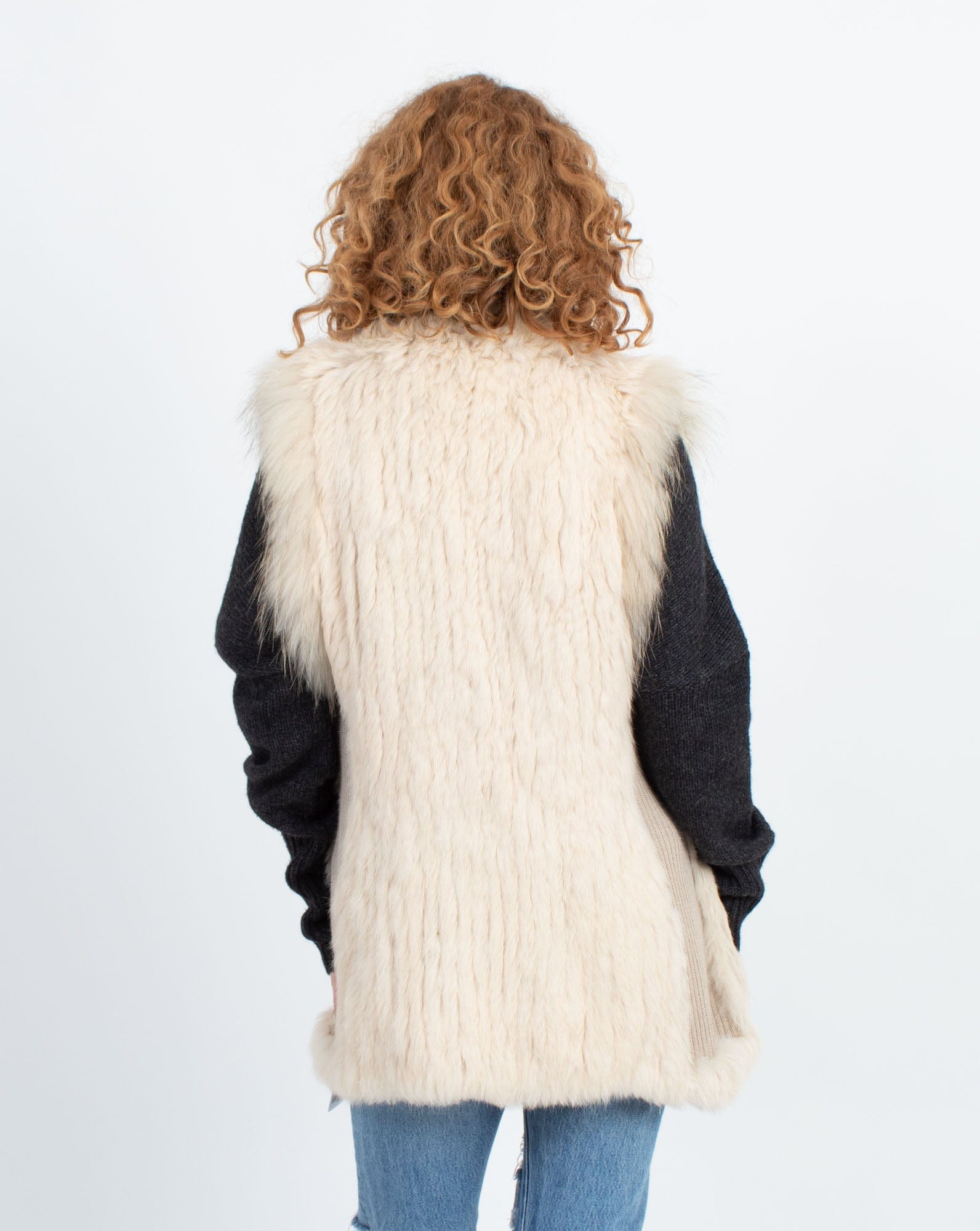 Rabbit Fur Vest - The Revury