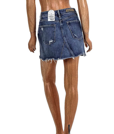 GRLFRND Clothing Small | US 26 "Eva" Raw Hem Skirt