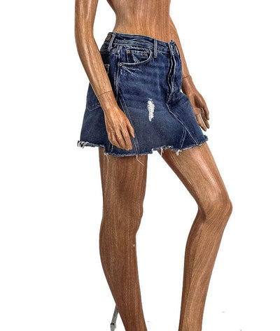 GRLFRND Clothing Small | US 26 "Eva" Raw Hem Skirt