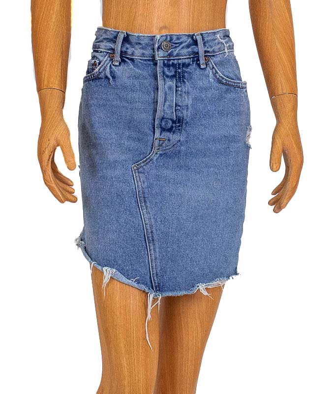 Rhoda" Denim Skirt The Revury1