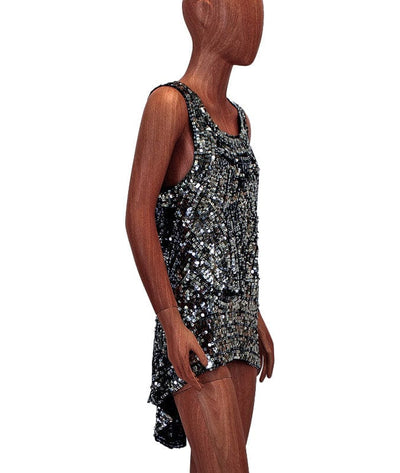 GRYPHON Clothing Small Sequin Scoop Neck Top