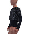 GRYPHON Clothing XS Long Sleeve Top with Sequin Shell