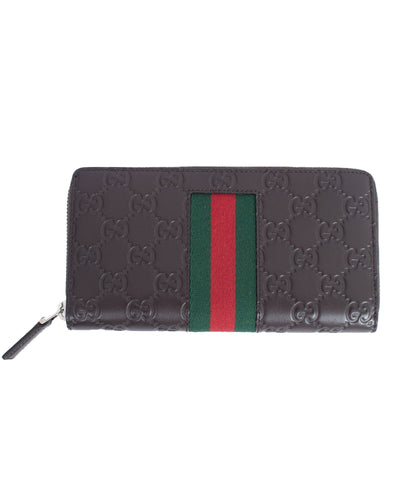 Gucci Accessories One Size Leather Zip Wallet