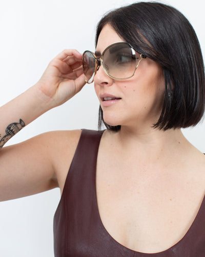 Gucci Accessories One Size Oversized Round Sunglasses