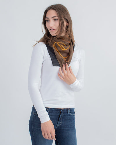 Gucci Accessories One Size Printed Square Scarf