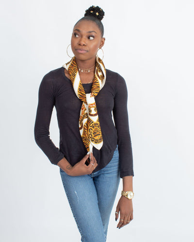 Gucci Accessories One Size Printed Square Scarf