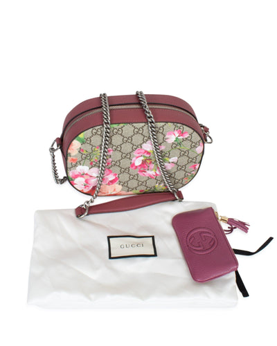 Gucci Bags One Size "Blooms GG Supreme" Chain Crossbody Bag & Coin Purse