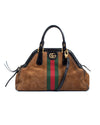 Gucci Bags One Size "RE(BELLE)" Medium Suede Satchel