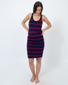HALOGEN Clothing XS Striped Casual Dress