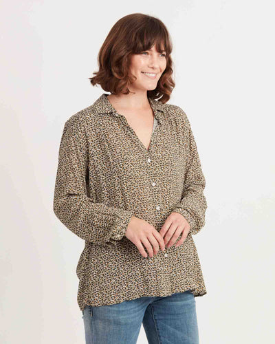 Hartford Clothing Large | US 10 I FR 42 Printed Button Down