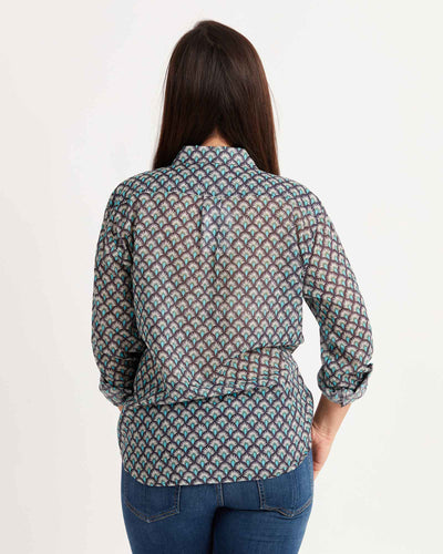 Hartford Clothing Large | US 10 Printed Button Down