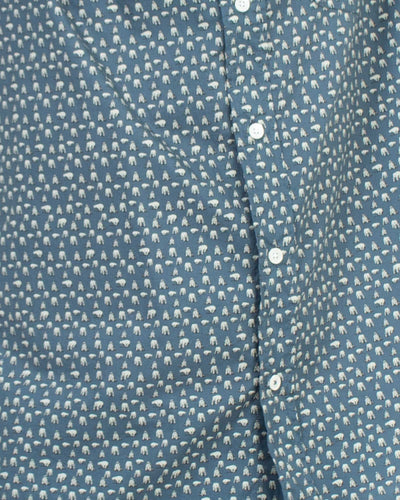 Hartford Clothing Medium Printed Long Sleeve Button Down