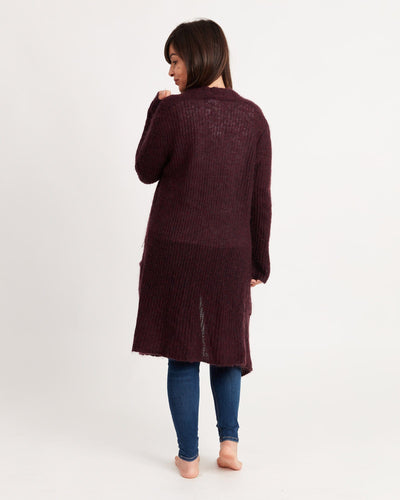 Hartford Clothing Small | US 4 Purple Open Cardigan