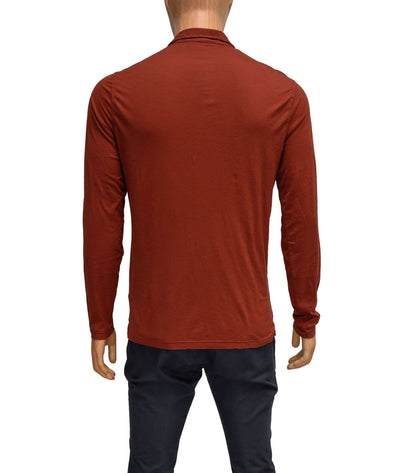 Hartford Clothing XL Rust Long Sleeve Polo