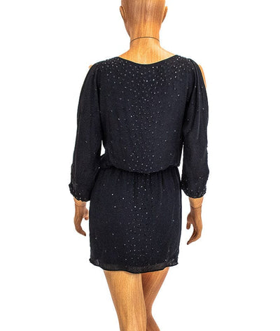 Haute Hippie Clothing XS Black Beaded Cocktail Dress
