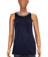 Haute Hippie Clothing XS Navy And Cream Tank Set