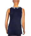 Haute Hippie Clothing XS Navy And Cream Tank Set