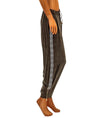 Haute Hippie Clothing XS Silk Sweatpant with Embellished Racer Stripe